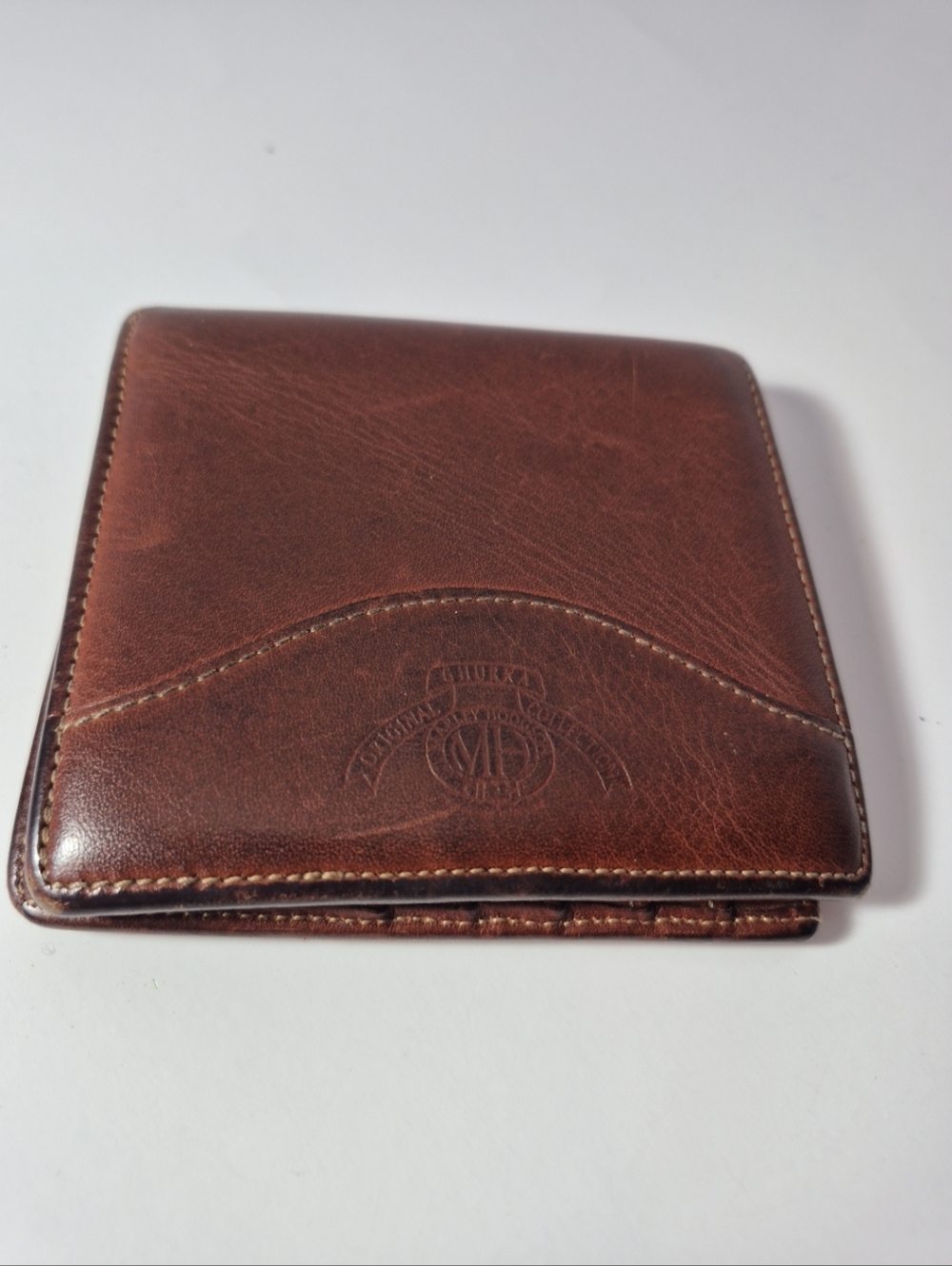 Ghurka Vintage Chestnut Leather Classic Bifold Wallet No. 101 Men’s